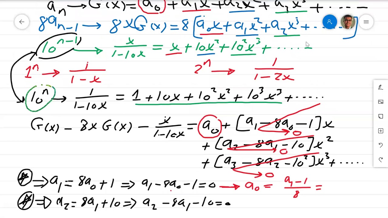 Solving Recurrence Relation Using Generating Function (2) - Sequence ...