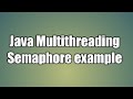Java Multithreading Semaphore example