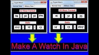 Java Programming 2017 Make a Digital Clock #1