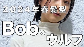 【2024年春髪型】Bob × ウルフ