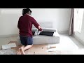 unboxing sofa minimalis svea hemlingby 2 seater review dan tutorial merakit sofa ikea