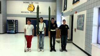 JROTC Color Guard Training - Carry Colors