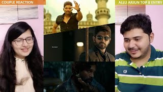 Couple Reaction on Allu Arjun Top 8 Entry Scene | Pushpa, Sarrainodu, Ala Vaikunthapurramuloo