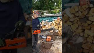 Husqvarna L65 vs Dolmar 114 vs Husqvarna 380S. Battle of some 1970's Classic Chainsaws.