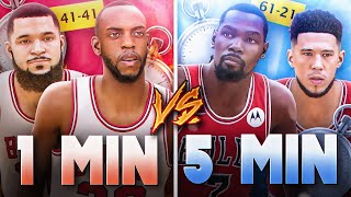 1 Minute Rebuild vs. 5 Minute Rebuild in NBA 2K23