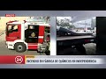 Bomberos combaten incendio en fábrica de químicos en Independencia | 24 Horas TVN Chile