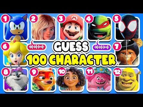 Guess 100 Character By Their Song? Netflix Puss In Boots Quiz, Sing 1&2, Zootopia lGuess The Song?