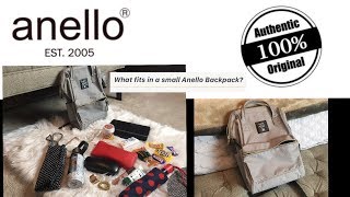 What Fits in a Small Anello Backpack?