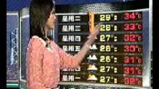 TVB 2011.8.29 天氣報告 (強烈熱帶風暴南瑪都橫過台灣後，移向福建)