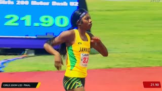 OMG! Shanoya Douglas DESTROYS Girls U20 200m RECORD in CARIFTA 2026 Final