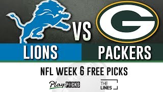 Monday Night Football NFL Week 6 - Lions vs Packers | MNF Free Picks