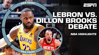 'Rockets were READY FOR SOME BEEF' 😳 - Perk on Dillon Brooks' antics vs. LeBron & Lakers | NBA Today