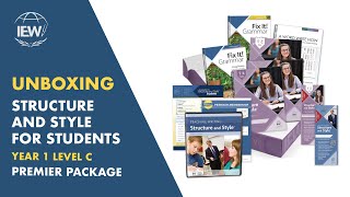 IEW's Structure and Style for Students: Year 1 Level C Premier (SSS-1C-PREM) Unboxing