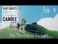 Seasonal Candle Locations Daily Quests Season of Dreams Sky : children of the light February 3