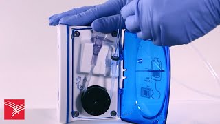 Preparing and loading the Kangaroo™ Joey Enteral Feeding Pump for feeding.