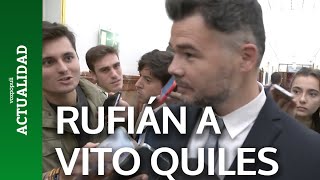 La respuesta de Rufián a Vito Quiles que se hace viral