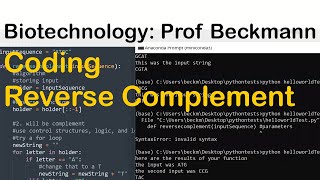 Biotechnology: Coding a Reverse Complement Algorithm