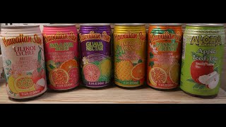 Hawaiian Sun Lilikoi, Pass-O-Guava,Guava,Pineapple Orange, Passion Orange, Aloha Maid Apple Iced Tea