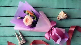 ABC TV | How To Make Flower Bouquet With Single Rose #3 - Craft Tutorial