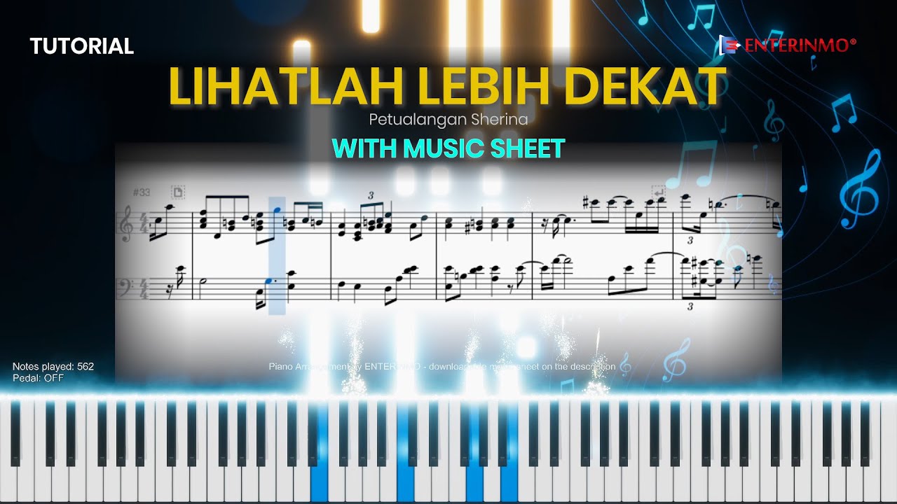 Lihatlah Lebih Dekat - Petualangan Sherina - Piano Cover Tutorial With ...