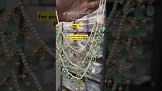 polki beads jewellery collection|| #onegramgold #jewellery #trending #ytshorts #diamond#shopping #yt