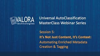 Session 5: Automating Enriched Metadata Creating & Tagging