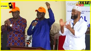 'NIKIITWA NITAITIKA' Raila leads ODM Deputy Party Leaders in a song | Hassan Joho \u0026 Oparanya