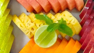 CUT FRUIT - How to cut a al carte  cut fruits for guest in 5 star hotel
