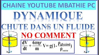 VIDEO dynamique chute dans un fluide NO COMMENT