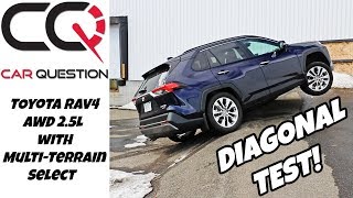 Toyota RAV4 AWD Diagonal Test with Multi-Terrain Select | From Rock to Sand mode!