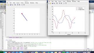 Simple Pendulum Animation with Angle/Velocity Plot