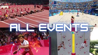 All Events in Olympic Games Tokyo 2020 Showcase