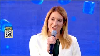 Україна надихнула нас! Президентка Європарламенту Роберта Мецола в телемарафоні