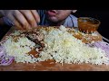 asmr eating spicy fish curry with rice eating spicy fish curry fish mukbang asmr eater boy