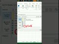 How to create hyperlink in excel #shorts #youtubeshorts