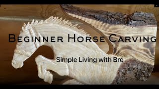 Beginner Horse Carving - Dremel Tool, Scroll Saw - Quick Tips to get you Carving (Vlog 6)