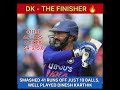 DK the finisher 🔥🔥 #shorts #cricket #dk #indvswi #indvswit20series