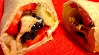 How to make a granola and fruit wrap - Natalie's Creations