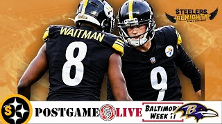 Steelers Quite LITERALLY Kicked The Ravens' @$$ | Postgame LIVE in Week 11