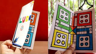 Ludo Game easy | Ludo game mini version drawing | Miniature pocket ludo board drawing