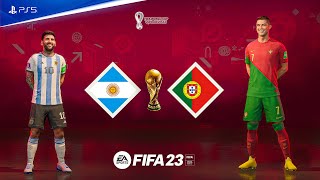 FIFA 23 - Argentina vs Portugal - Messi vs Ronaldo - World Cup Semi Final - PS5™ [4K60fps]