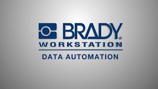 Data Automation Tutorial | Brady Workstation