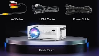 5G WiFi Bluetooth Projector 4K Supported, DBPOWER Native 1080P 15000L Outdoor Movie Projector