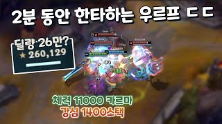 우르프 역대급 끔찍한 탱커 메타 ㄷㄷ 딜량24만 피해감소량 45만 체력11000 탱카르마