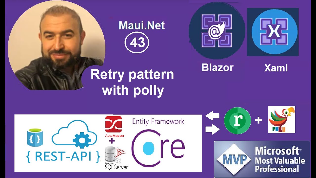 MAUI Xaml - Blazor #43 : Refit And Polly استغلال خدمات الويب بمرونة ...