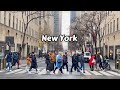 Snowing In New York City 5th Avenue NYC Snowfall Walking Tour 2024 4k Video