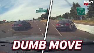 IDIOT DOESN'T CHECK BLIND SPOT, ALMOST HAD IT! Bad Driving, Car Crashes, Dashcam Video 902