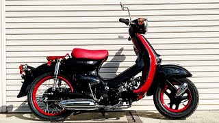 完成　ジョルカブを作ってみる。その8  ジョルノとリトルカブのニコイチを組み立ててみた　customize motorcycle honda c50 supercub & scooter