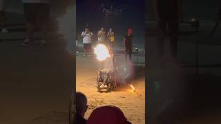 Unbelievable Fire show 😮 #fire #talent #dangerous #shorts