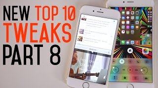 All NEW Top 10 iOS 8 Cydia Tweaks Part 8 - 8.1.2 Taig \u0026 Pangu Jailbreak Compatible